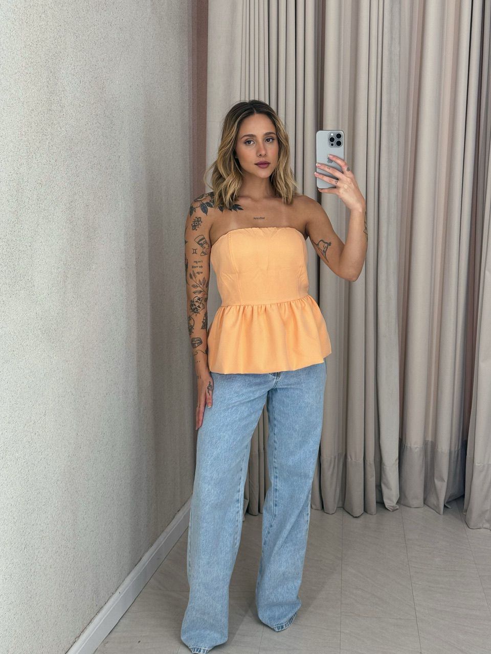 BLUSA EVA TOMARA QUE CAIA Laranja