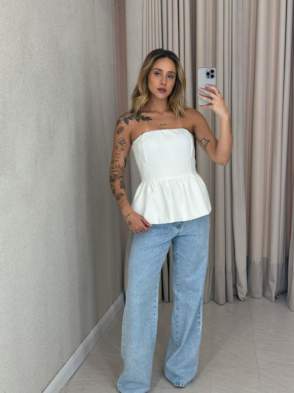 BLUSA EVA TOMARA QUE CAIA off