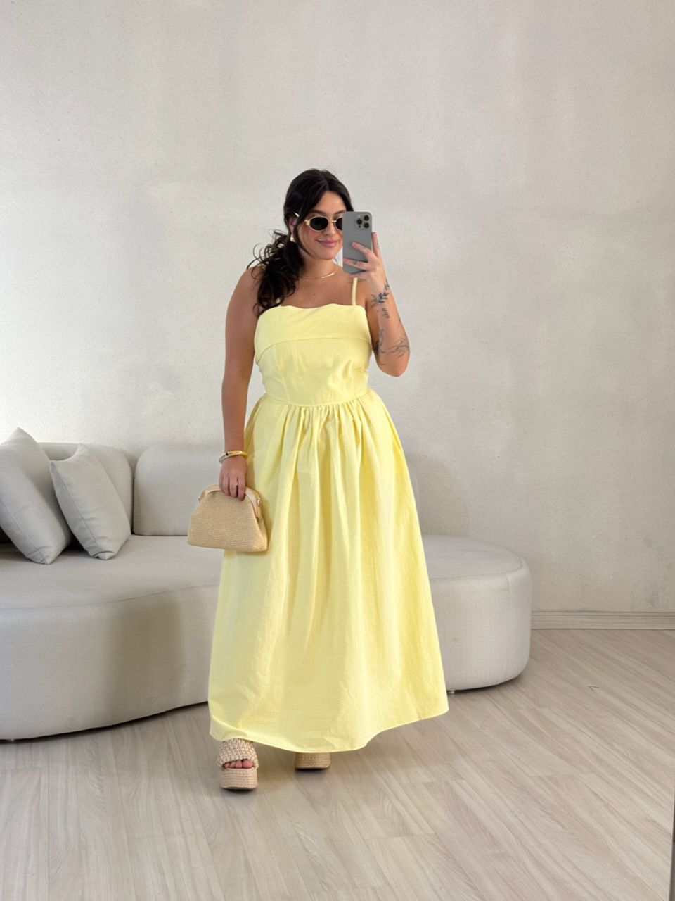 VESTIDO SHEILA ALÇA Amarelo
