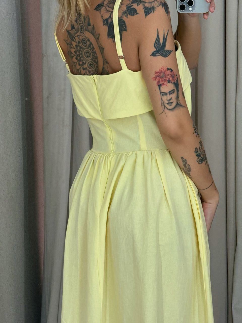 VESTIDO SHEILA ALÇA Amarelo
