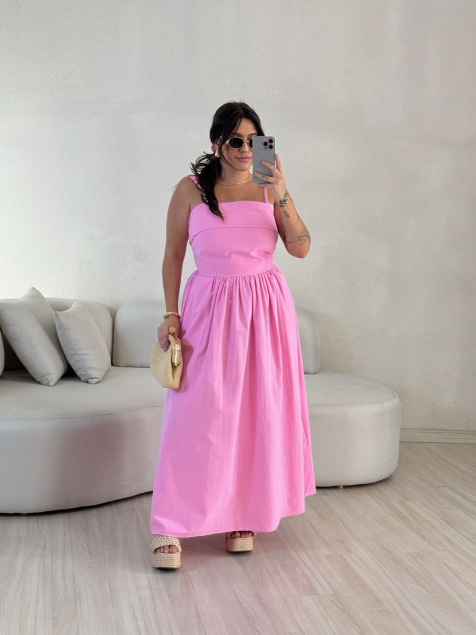 VESTIDO SHEILA ALÇA Rosa