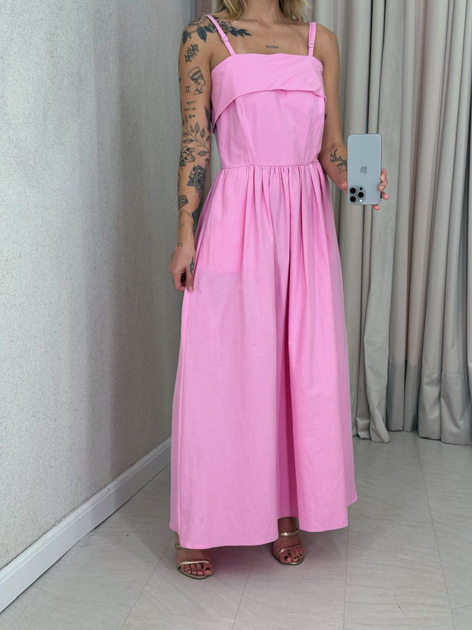 VESTIDO SHEILA ALÇA Rosa