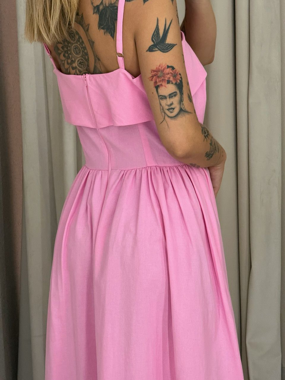VESTIDO SHEILA ALÇA Rosa