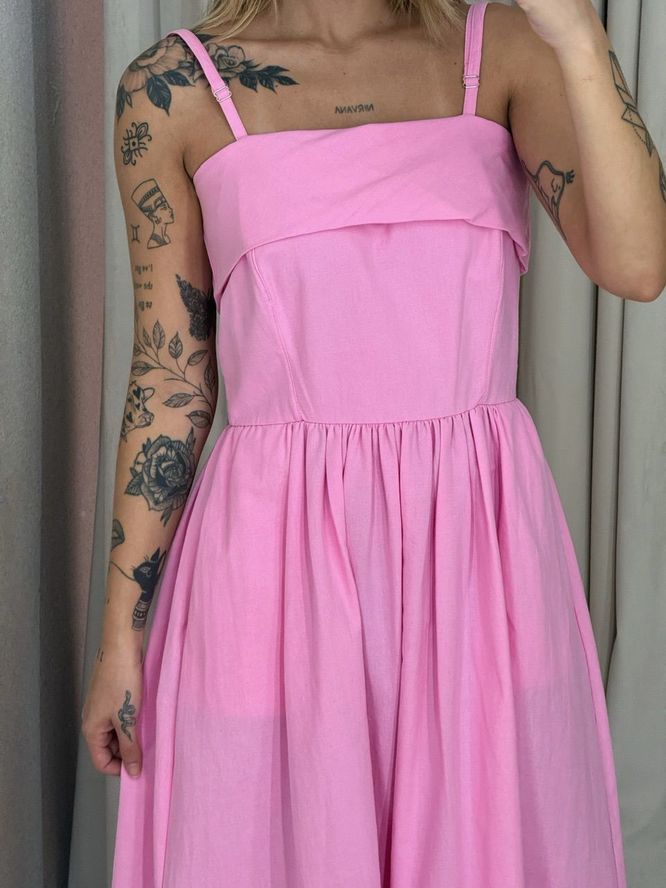 VESTIDO SHEILA ALÇA Rosa
