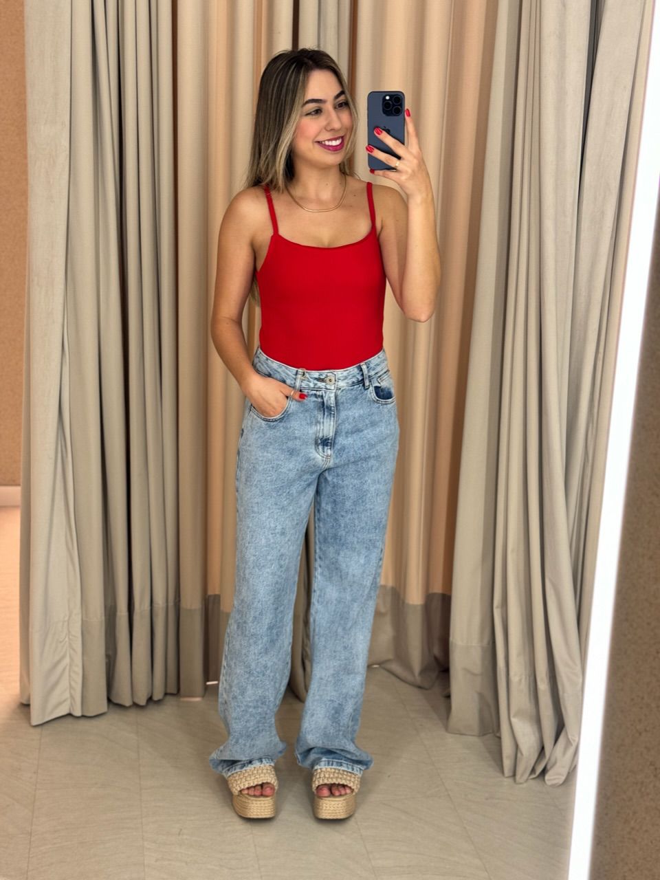 Body Lívia Alça Vermelho