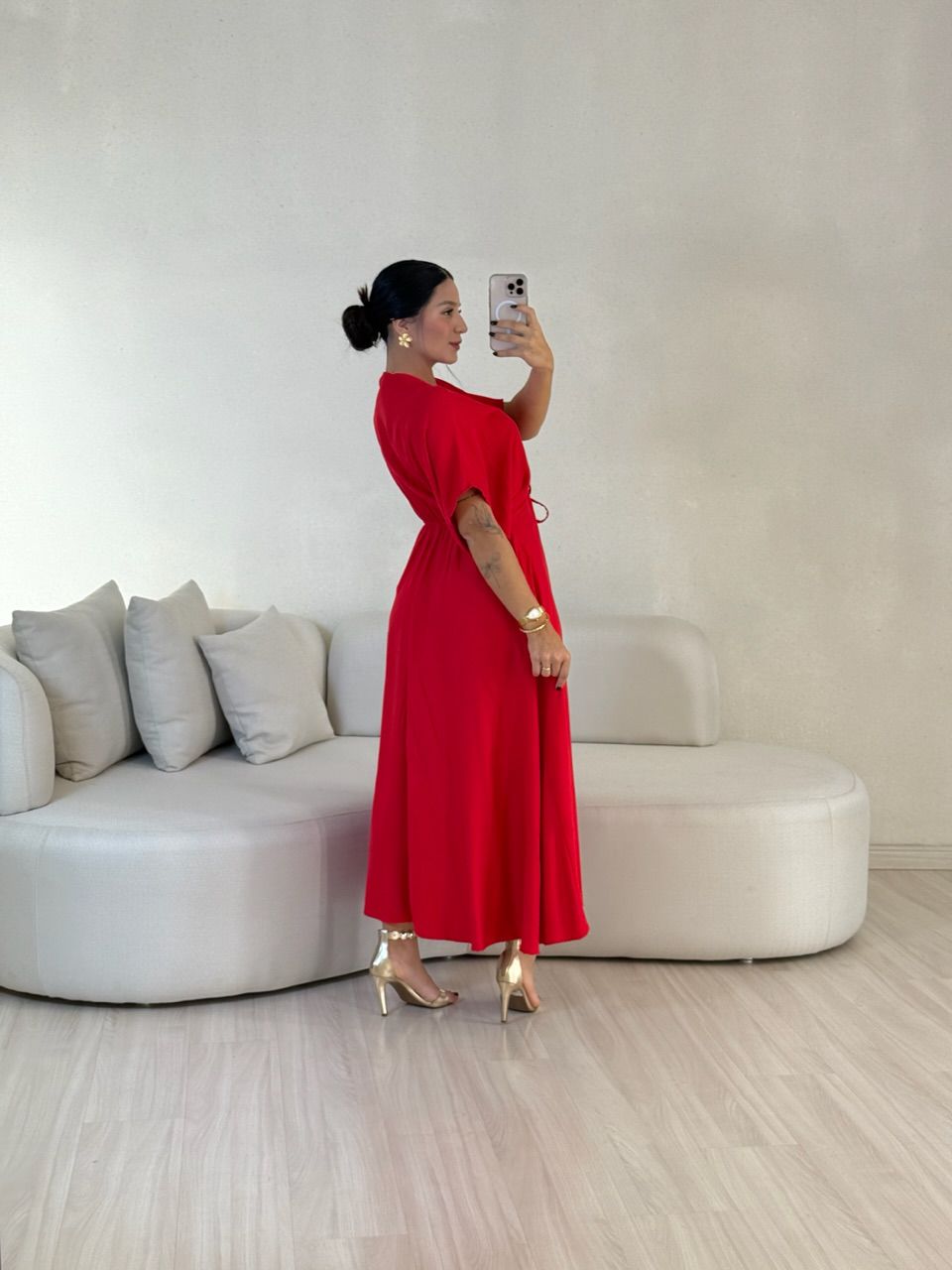 VESTIDO MARISOL LISO VERMELHO