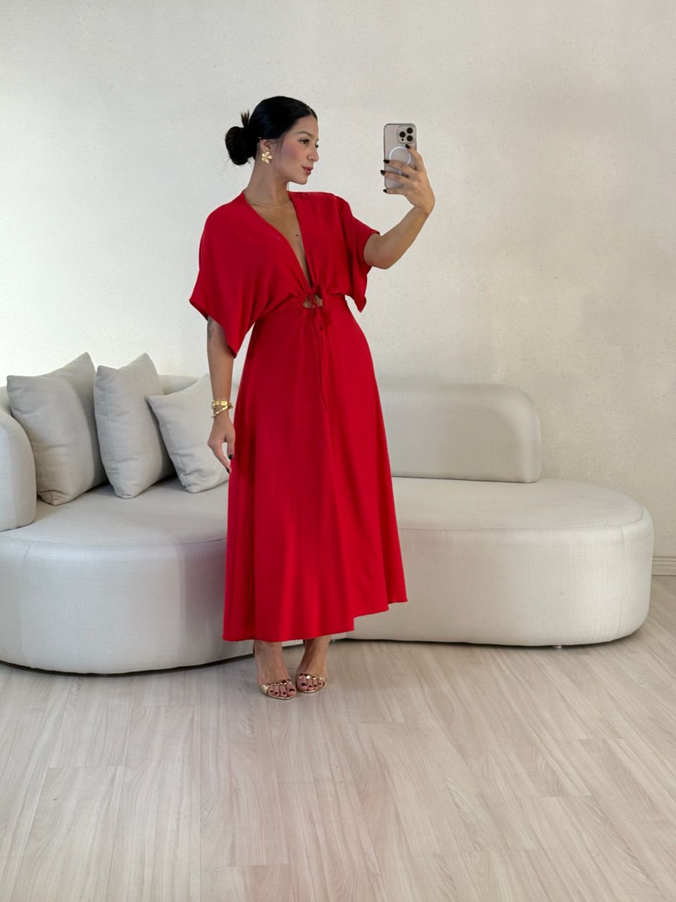 VESTIDO MARISOL LISO VERMELHO
