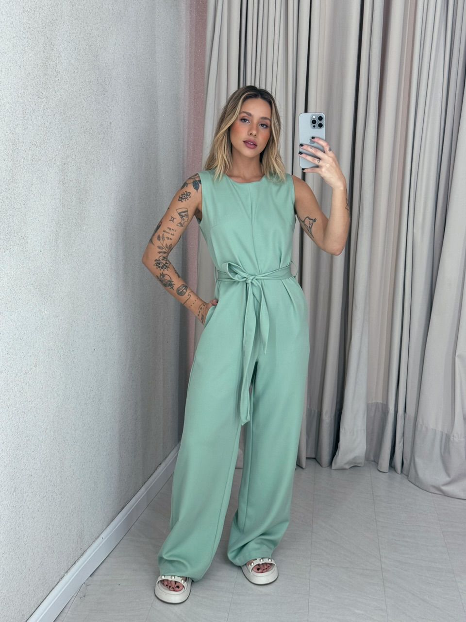 MACACÃO VIOLETA FAIXA verde - 0059840014 - CAROLLA FERRARO