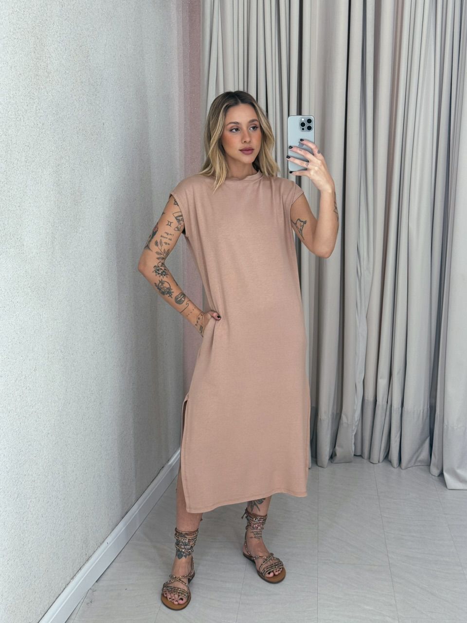 VESTIDO AUGUSTA MUSCLE Nude