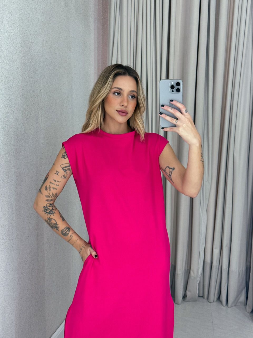 VESTIDO AUGUSTA MUSCLE Pink