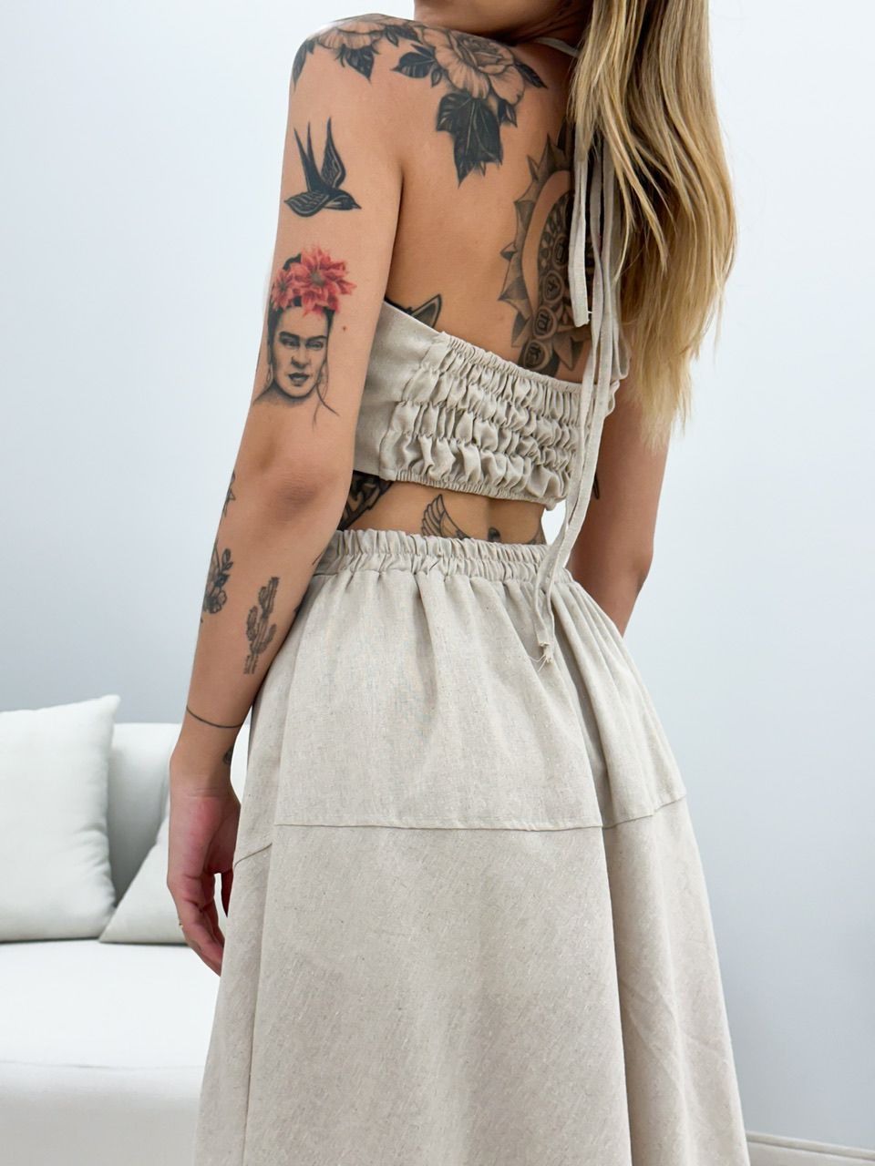 CONJUNTO MILENA SAIA MIDI CRU