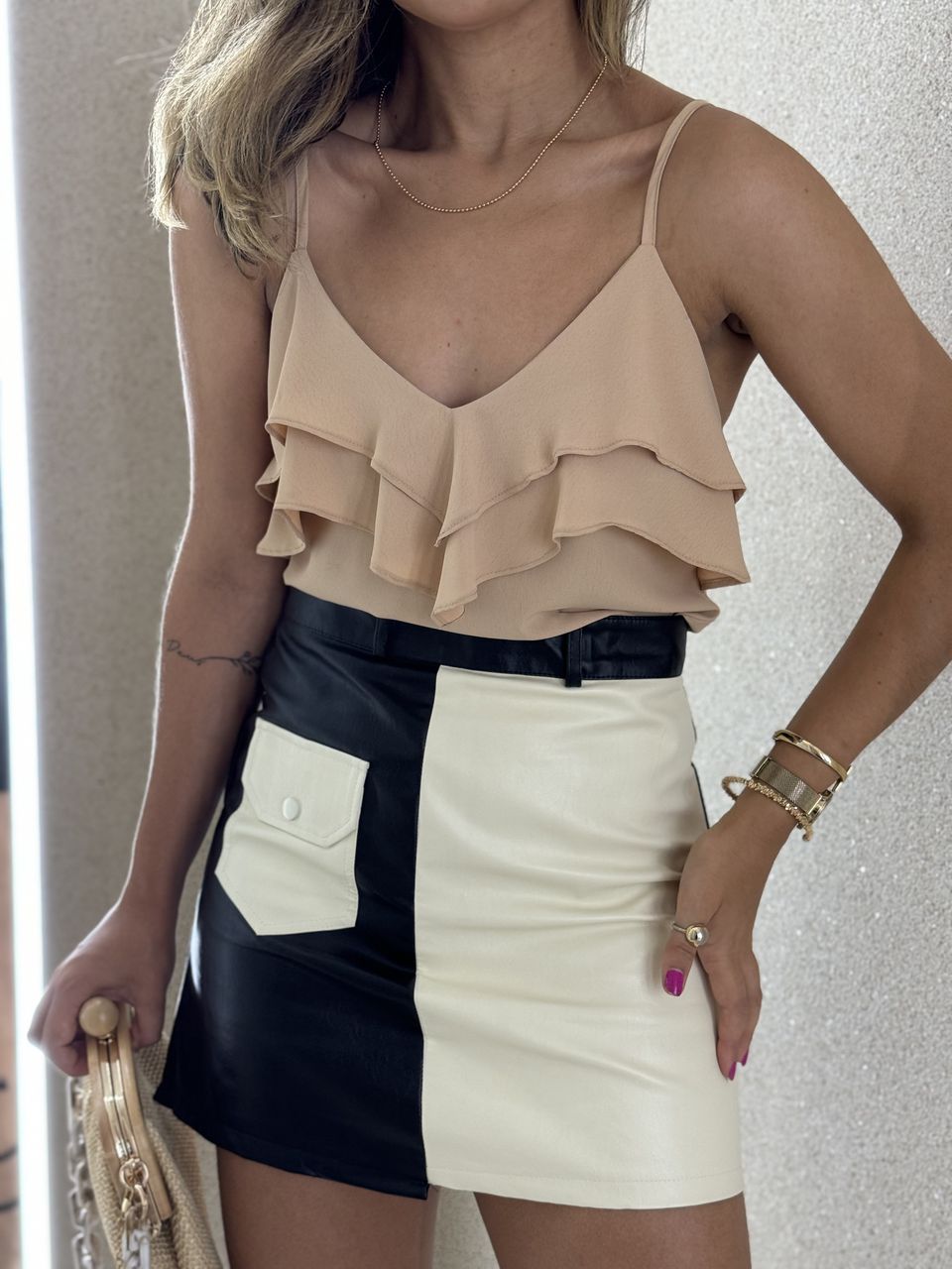 BLUSA BETINA ALÇA Nude