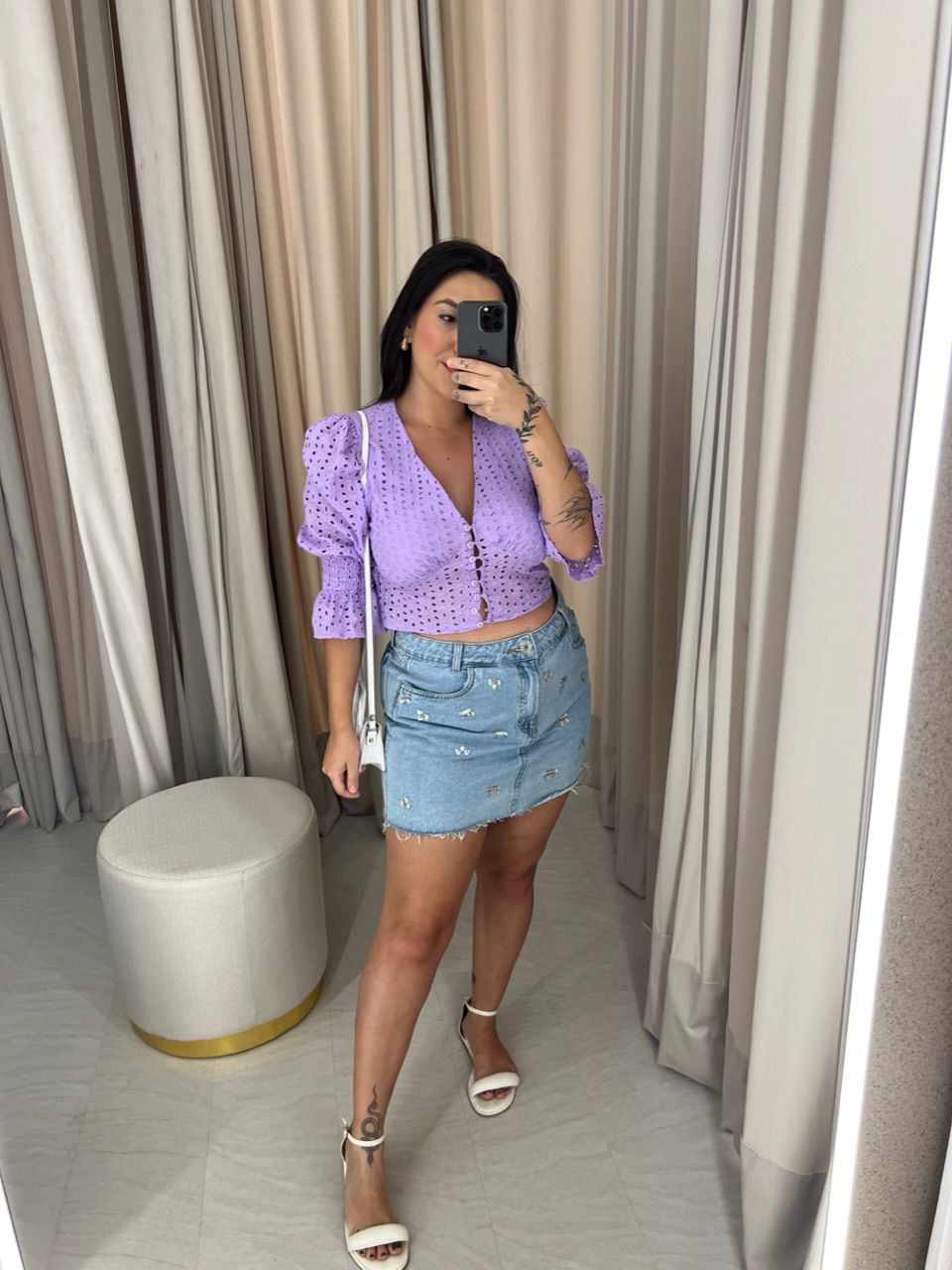 BLUSA MANUELA LAISE LILÁS