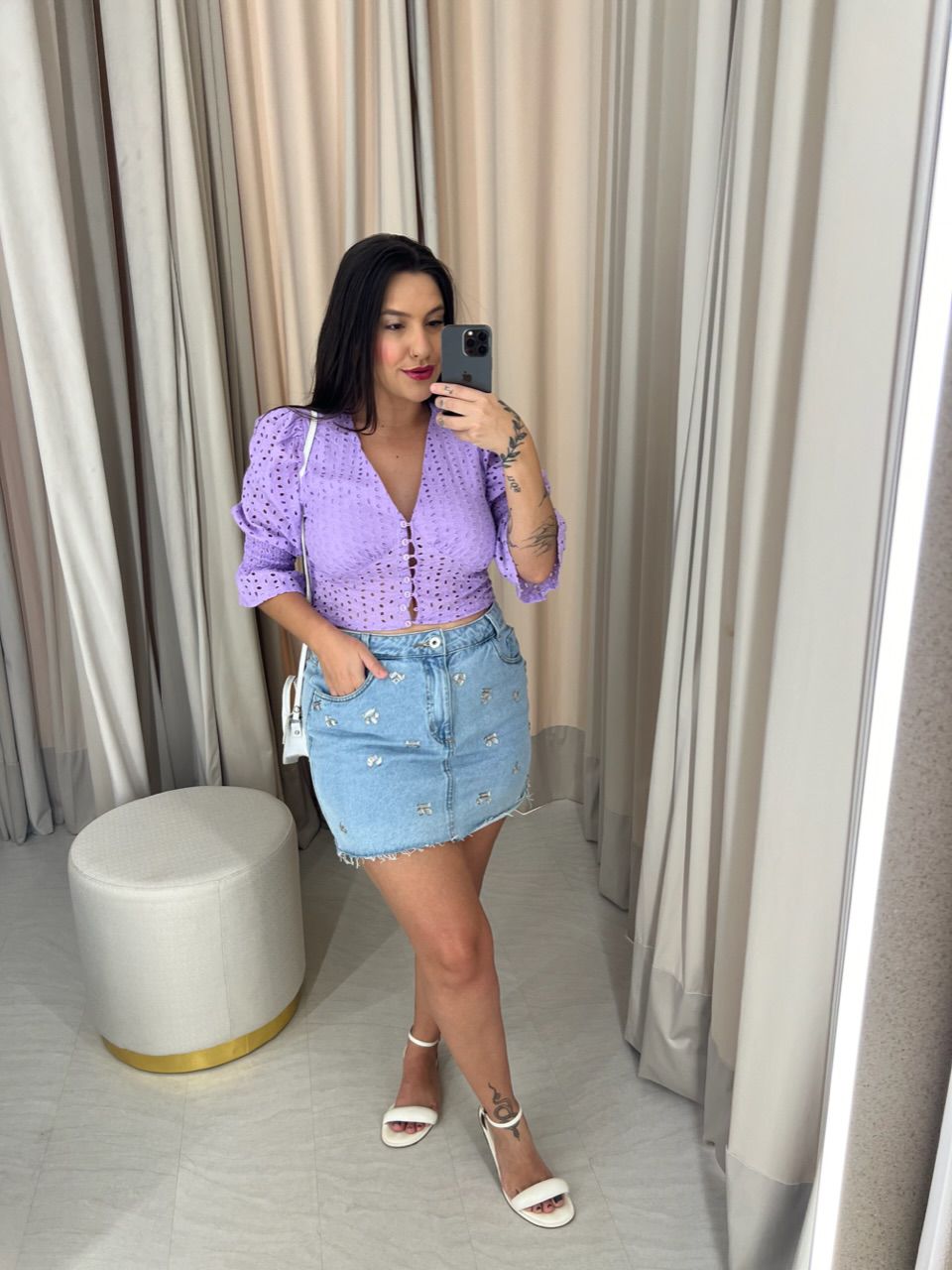 BLUSA MANUELA LAISE LILÁS