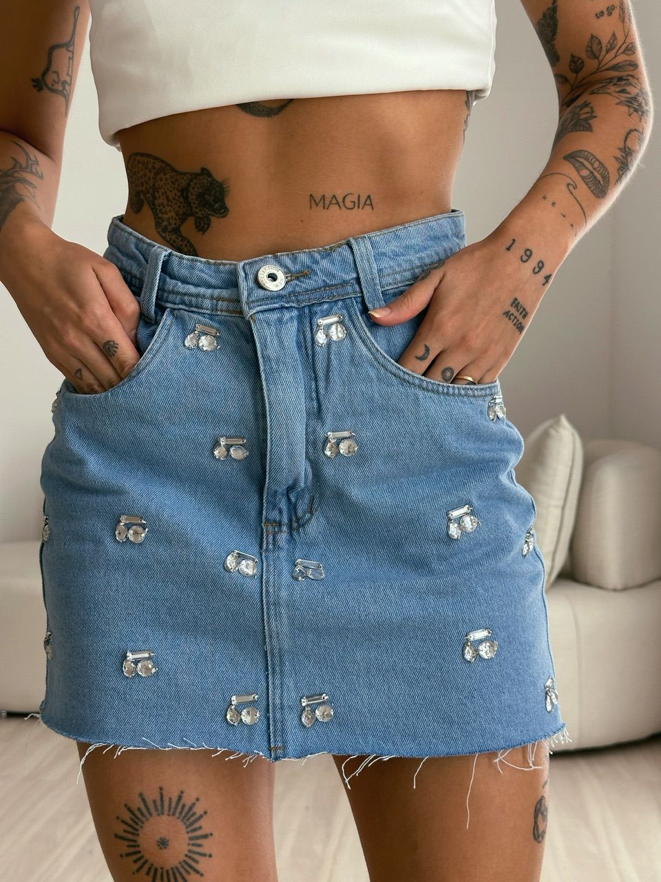 SAIA JEANS PEDRARIA CLARO