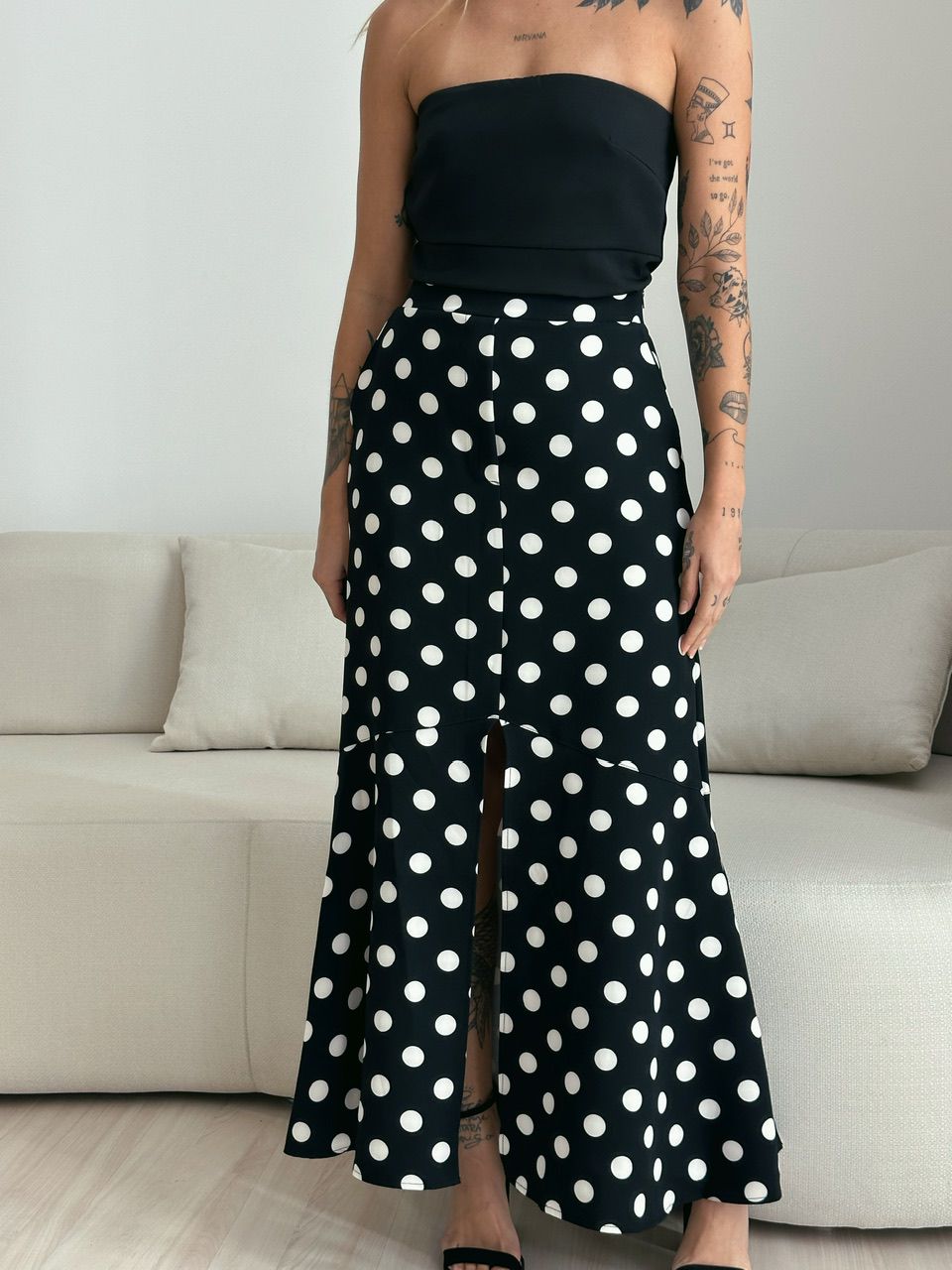 SAIA LARISSA POÁ PRETA - 0050770033 - CAROLLA FERRARO