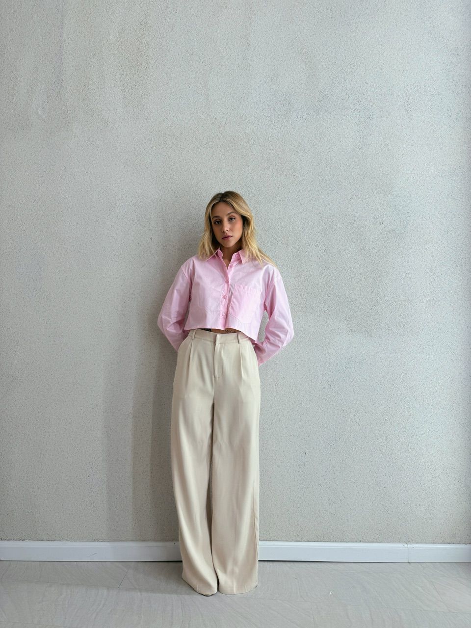 CALÇA CARLA PANTALONA AREIA