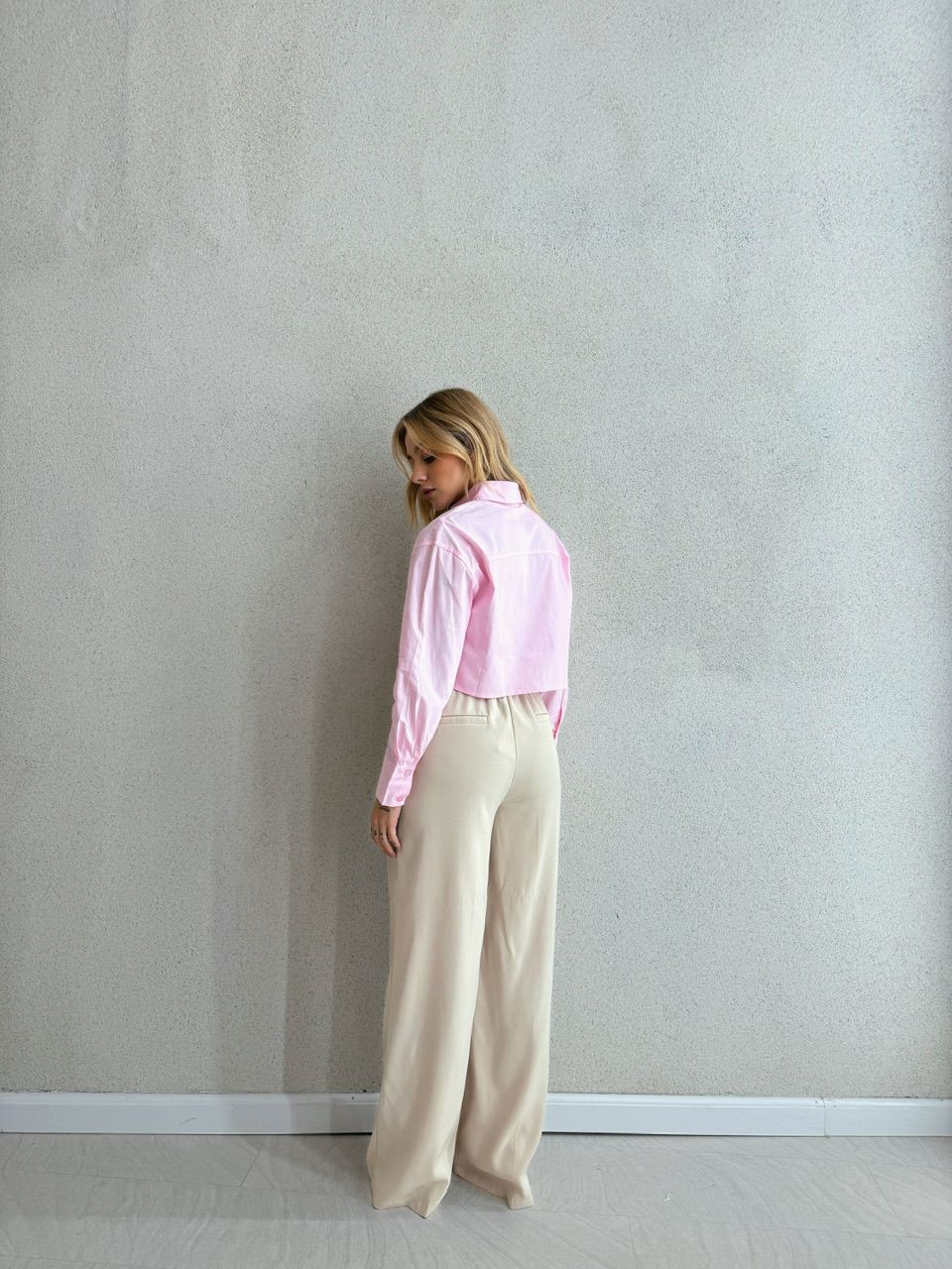 CALÇA CARLA PANTALONA AREIA