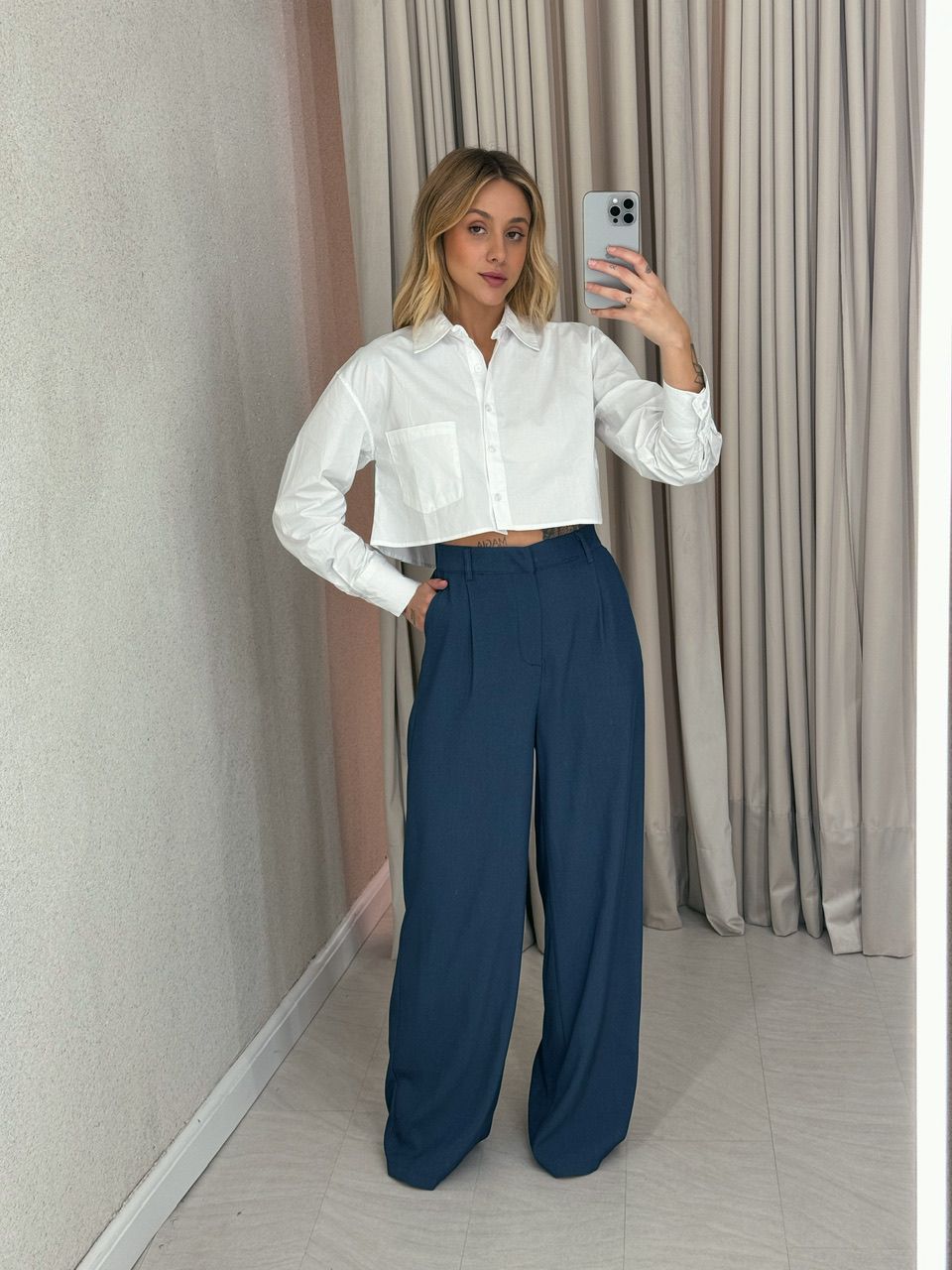 CALÇA CARLA PANTALONA JEANS
