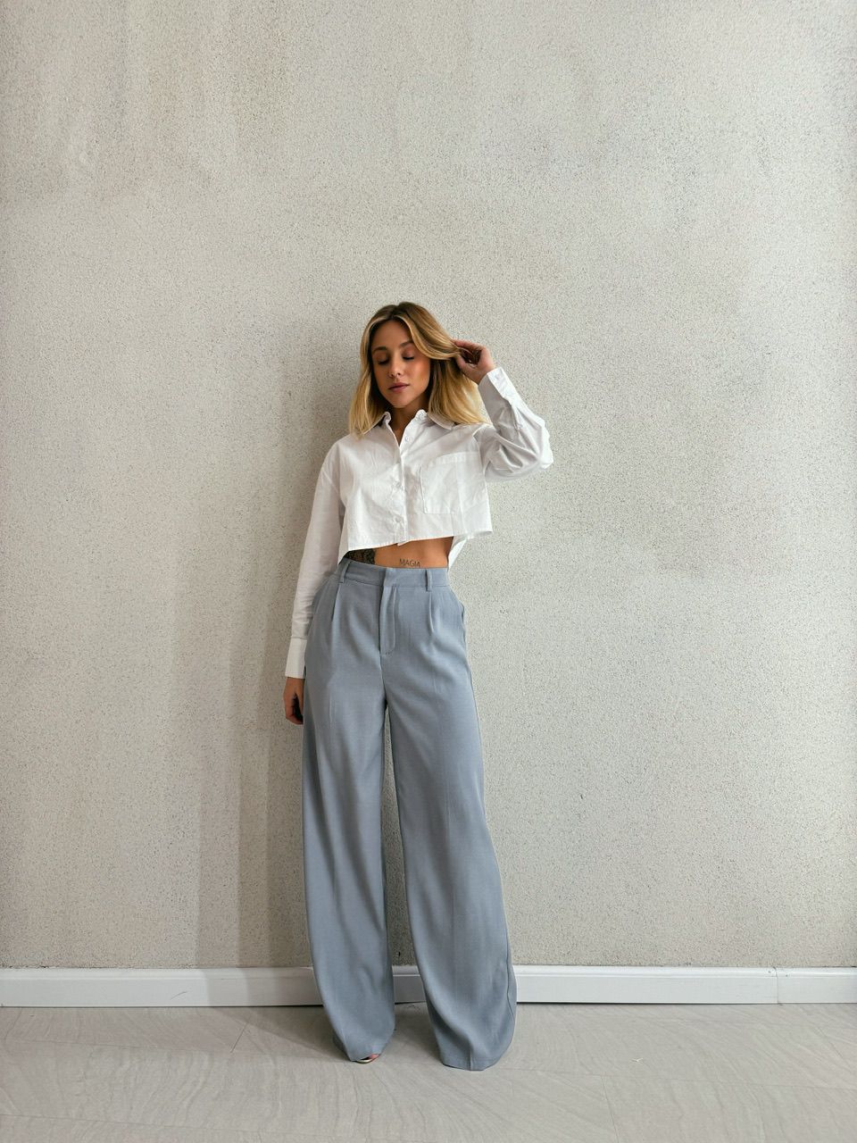 CAMISA CROPPED LUNA BRANCO