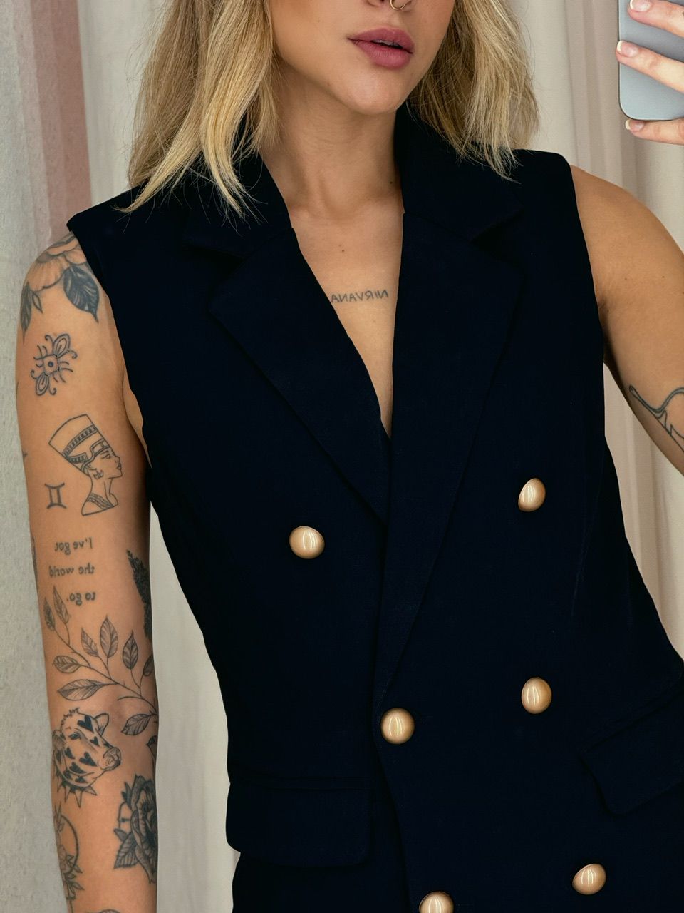 CONJUNTO NÁDIA SHORT COLETE PRETO