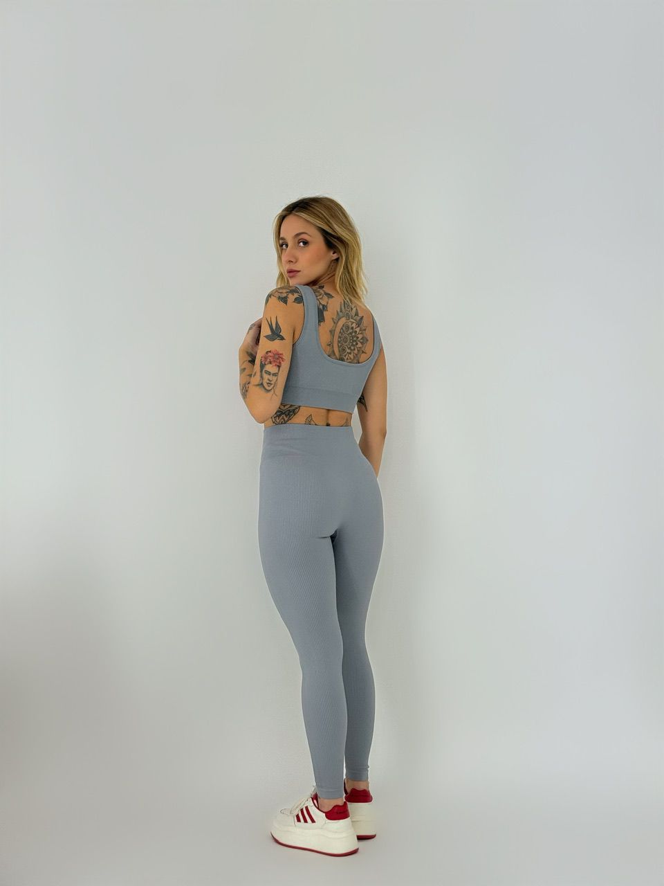 CALÇA LEGGING FITNESS CINZA