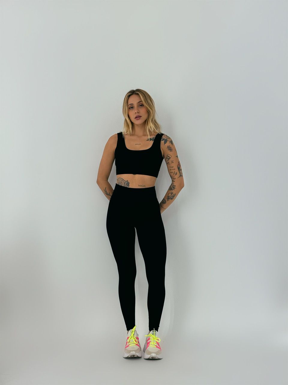 CALÇA LEGGING FITNESS PRETA