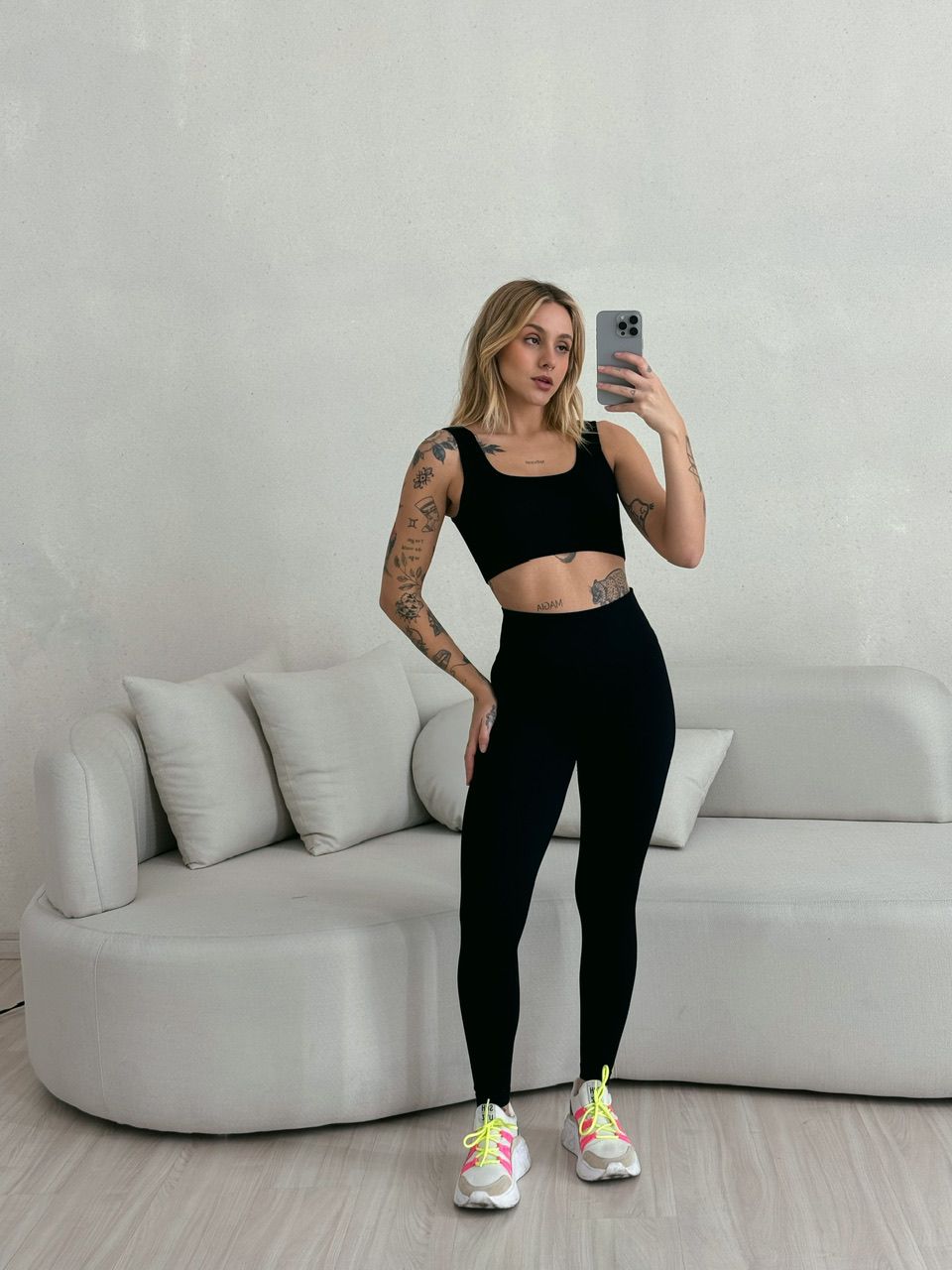 CALÇA LEGGING FITNESS PRETA