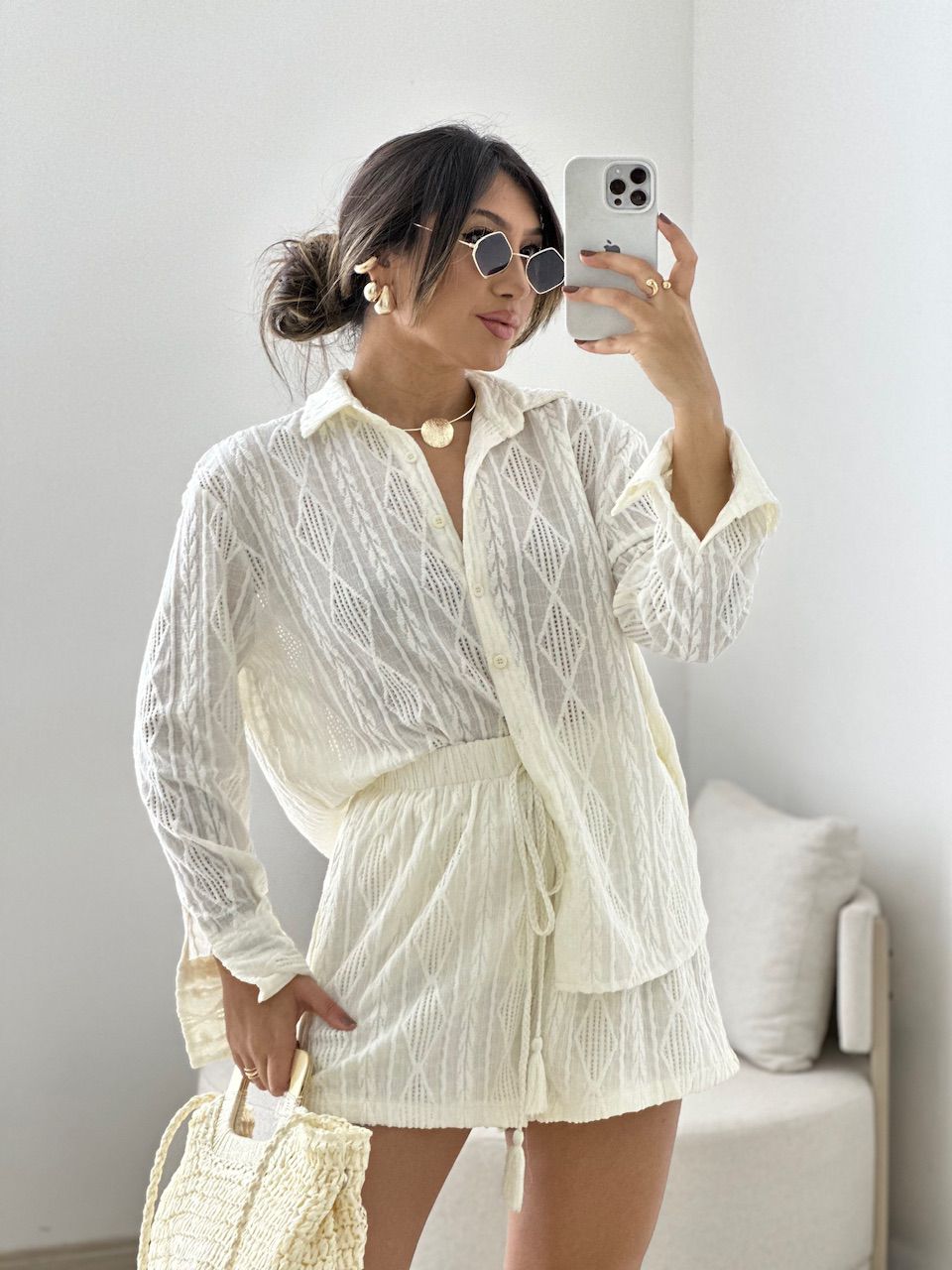 CAMISA EMILLY BOHO MARFIM
