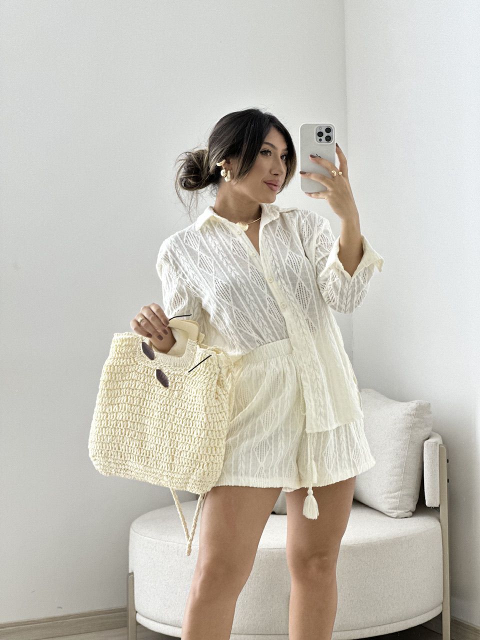 CAMISA EMILLY BOHO MARFIM