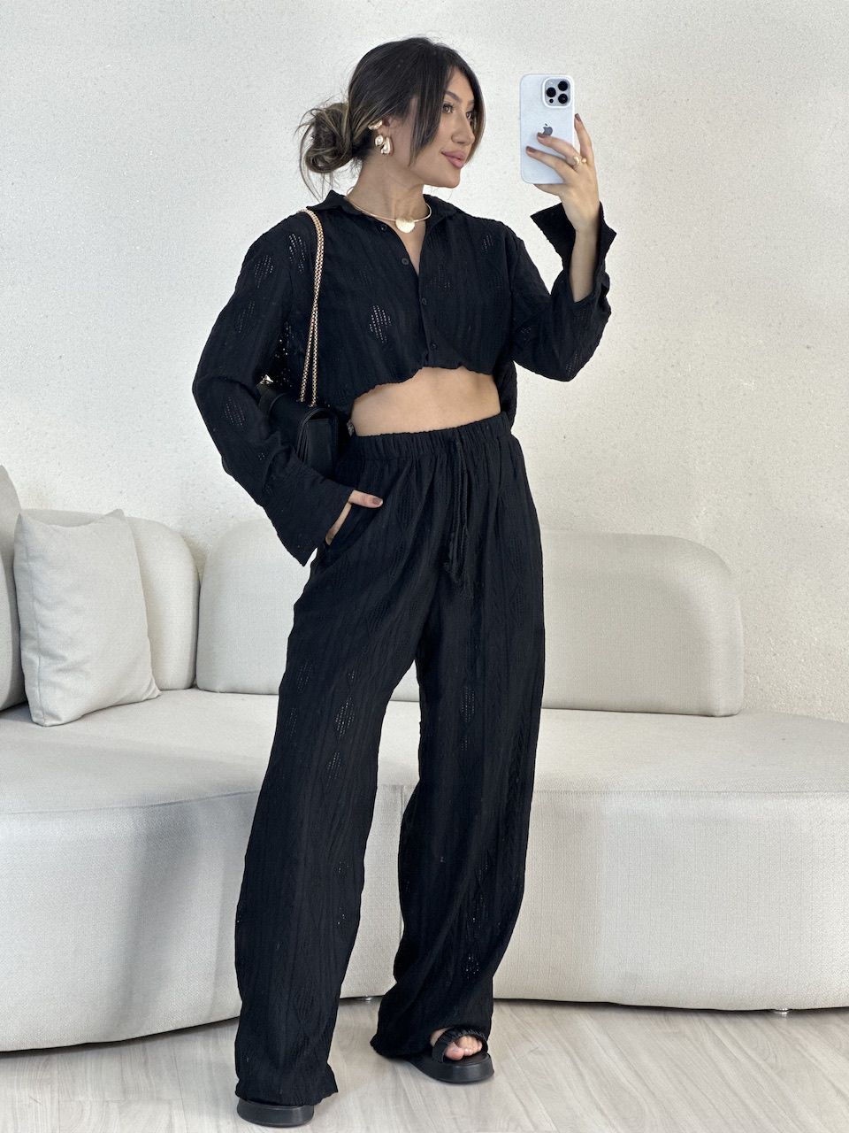 CAMISA EMILLY BOHO PRETA