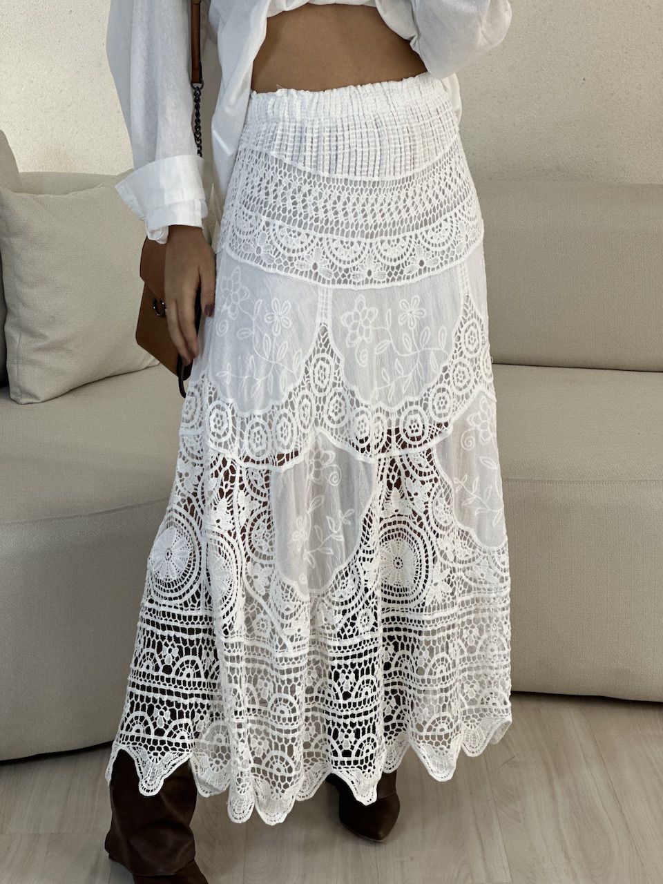 SAIA LOUISE CROCHÊ OFF - 0055260048 - CAROLLA FERRARO