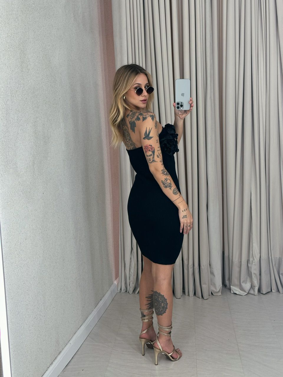 VESTIDO DAFINE TOMARA QUE CAIA PRETO