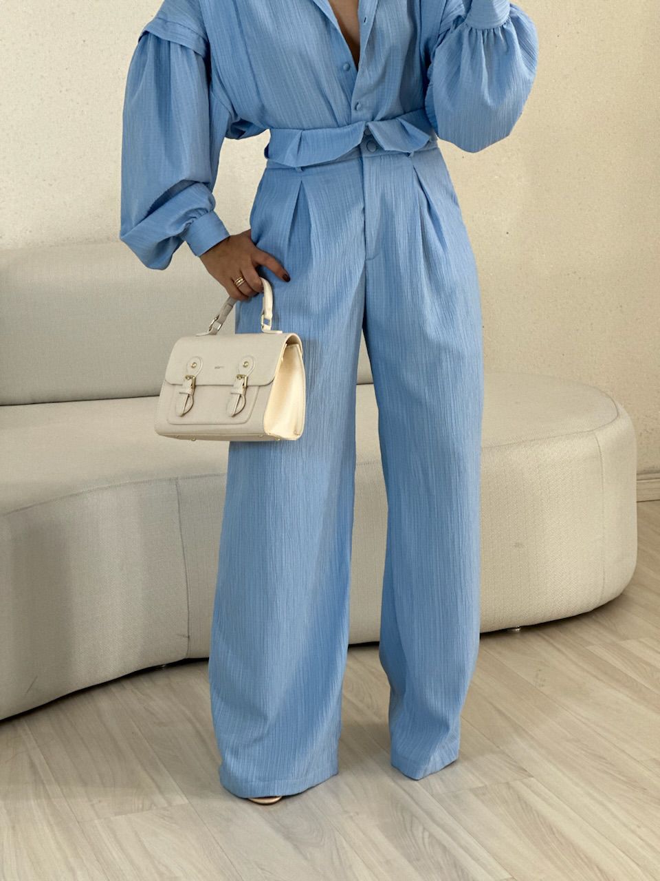 CALÇA CF CLOCHARD BABY BLUE - 0055600365 - CAROLLA FERRARO