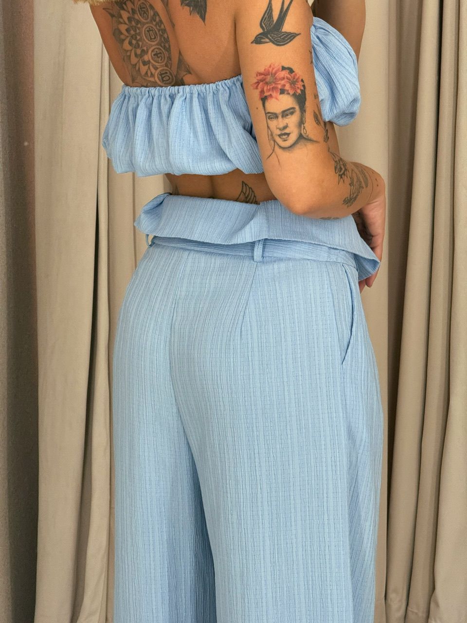 CALÇA CF CLOCHARD BABY BLUE