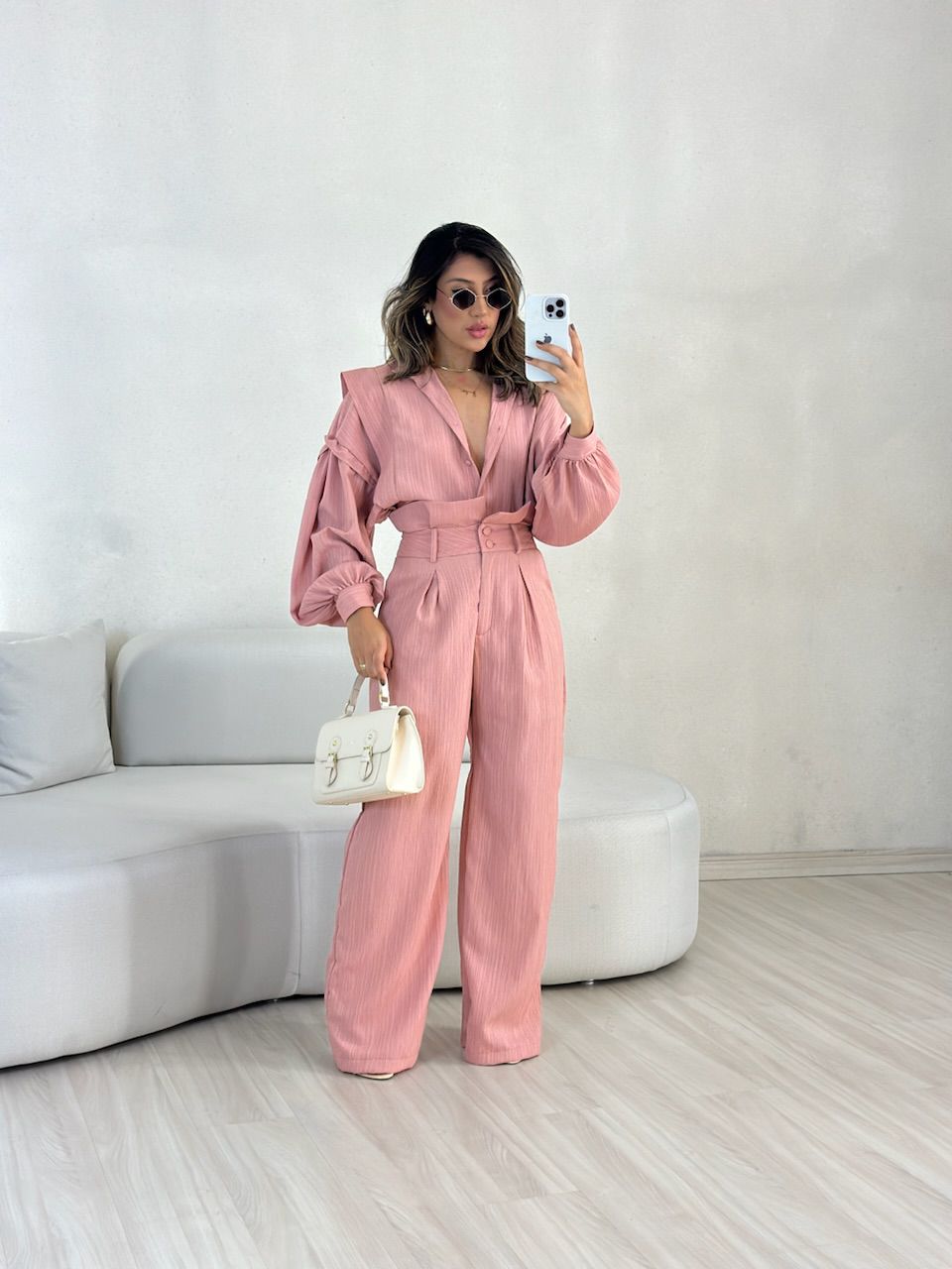 CALÇA CF CLOCHARD ROSA QUEIMADO
