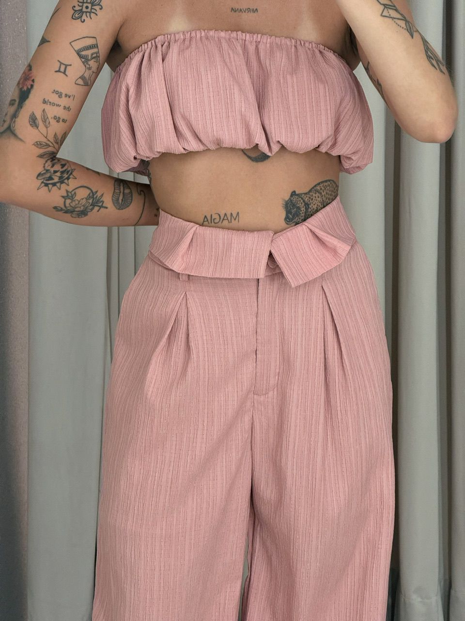 CALÇA CF CLOCHARD ROSA QUEIMADO