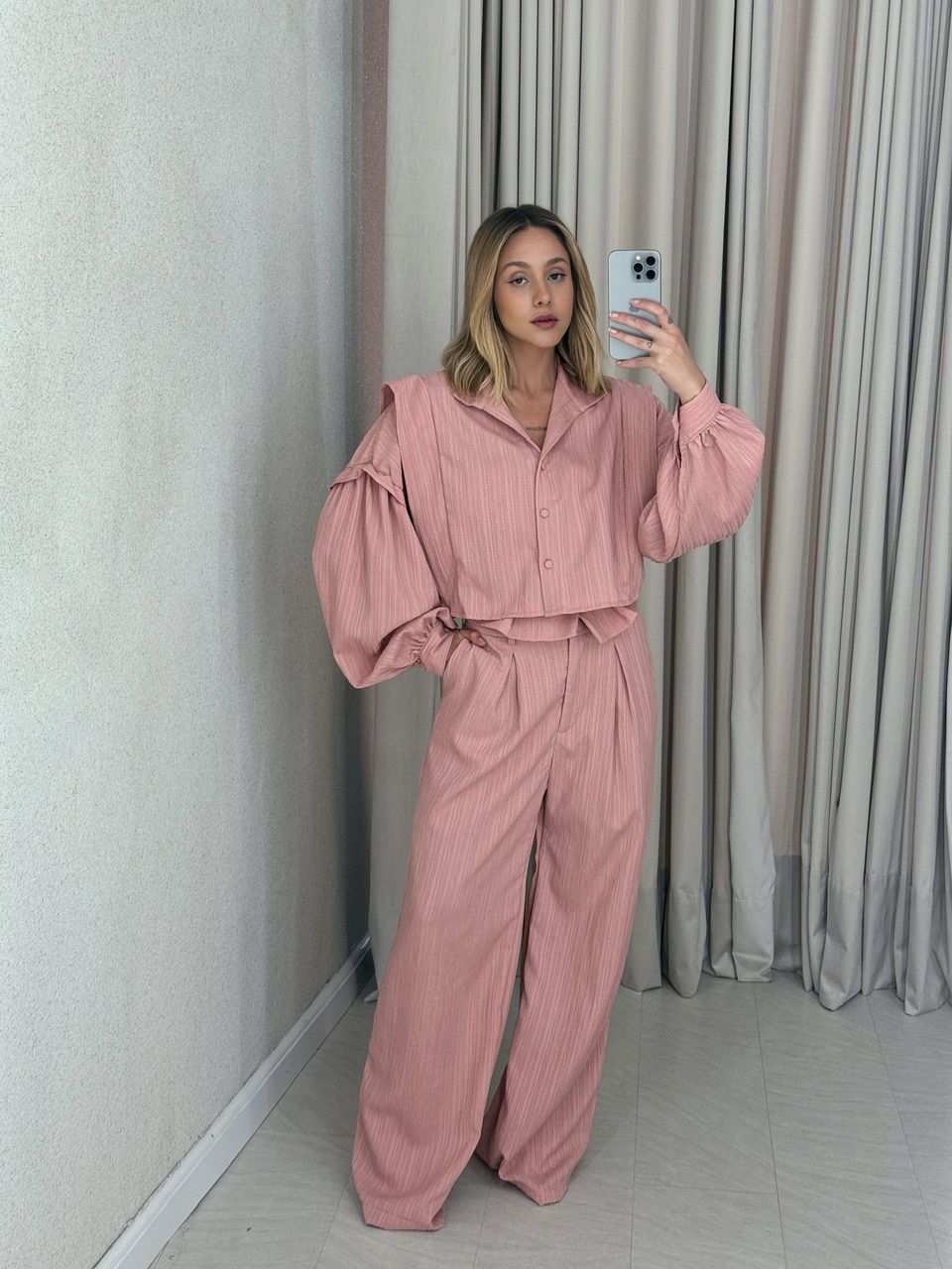 CAMISA CROPPED CF OVER ROSA QUEIMADO