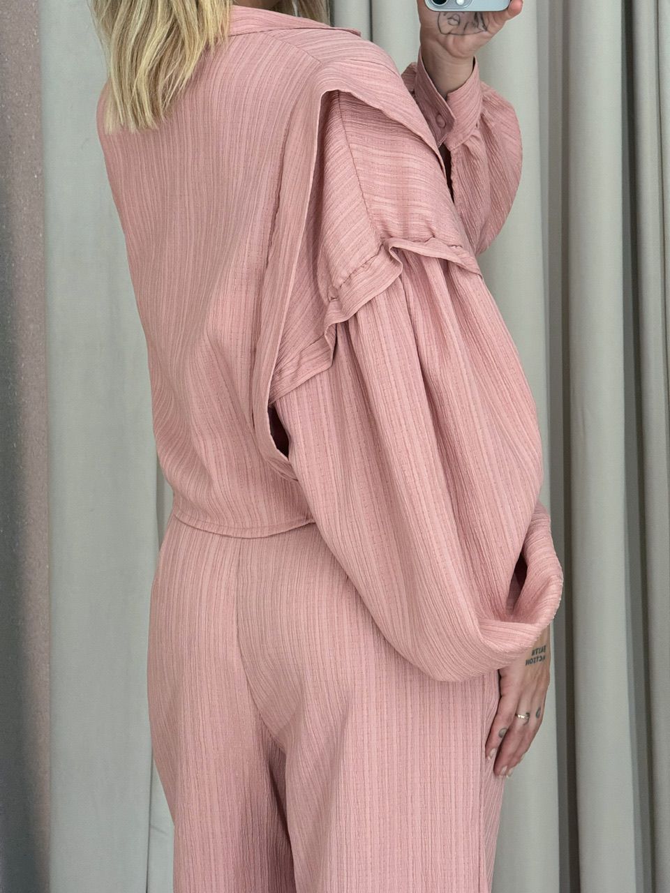 CAMISA CROPPED CF OVER ROSA QUEIMADO