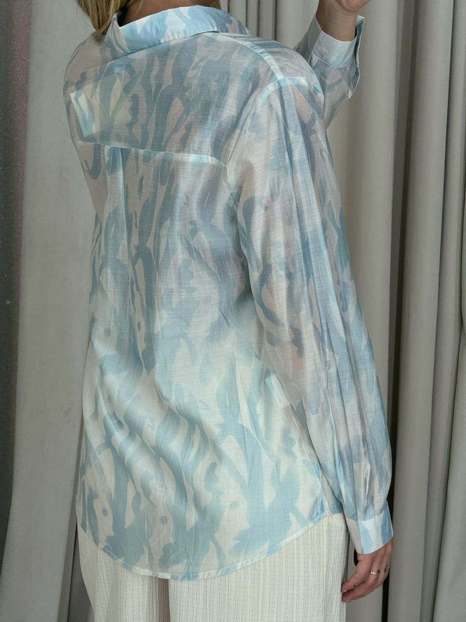 CAMISA ISADORA ESTAMPADA AZUL