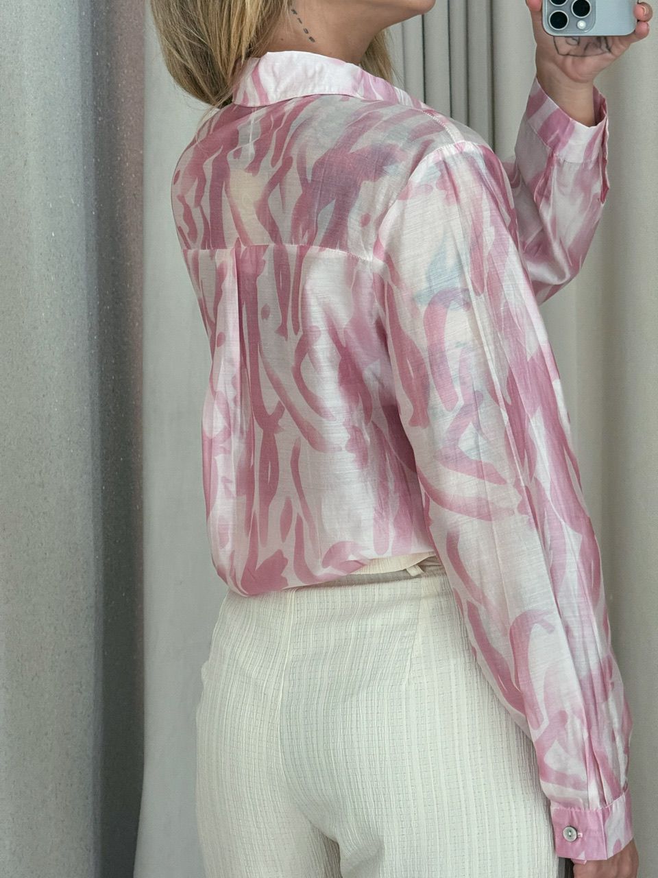 CAMISA ISADORA ESTAMPADA ROSA