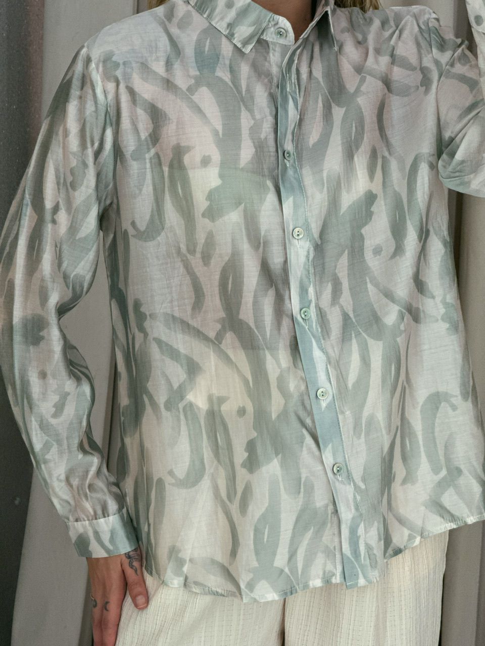 CAMISA ISADORA ESTAMPADA VERDE