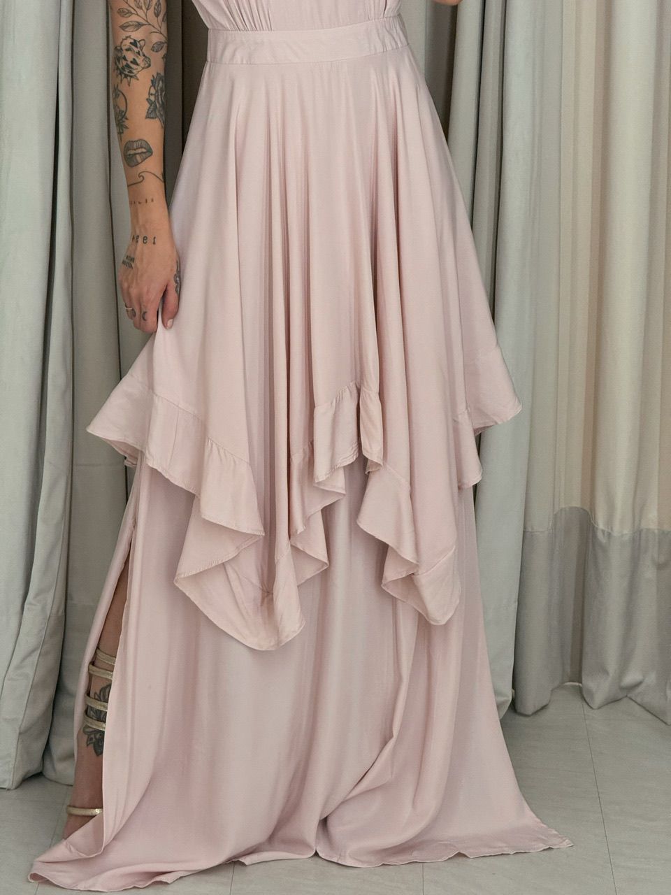 VESTIDO BELLA LONGO Rosê