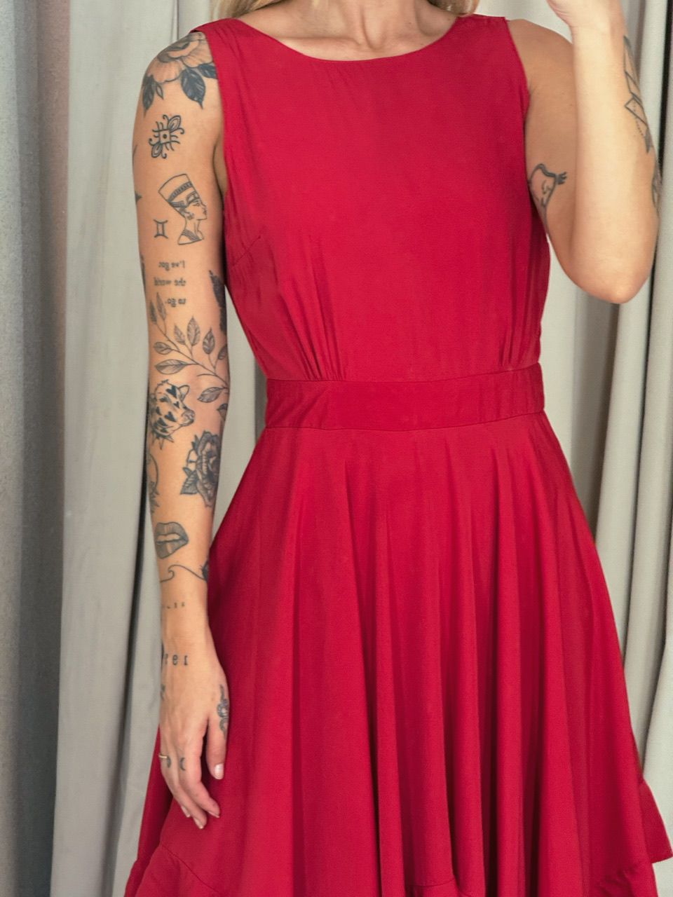 VESTIDO BELLA LONGO vermelho