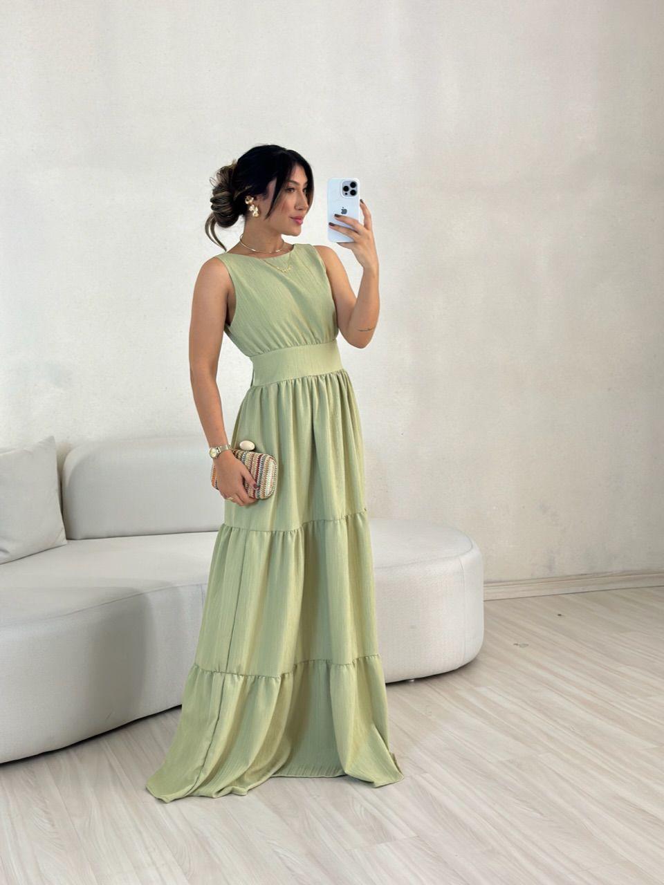 VESTIDO MONALIZA 02 CF PISTACHE