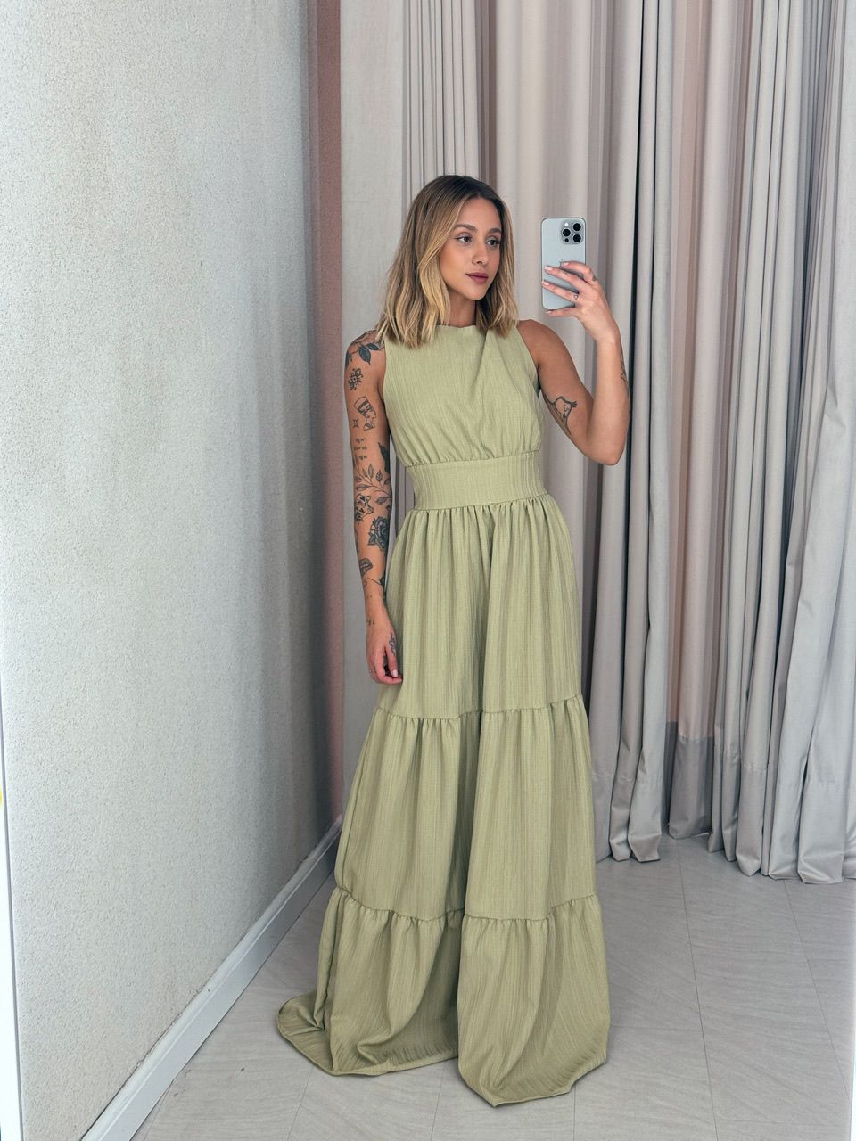 VESTIDO MONALIZA 02 CF PISTACHE