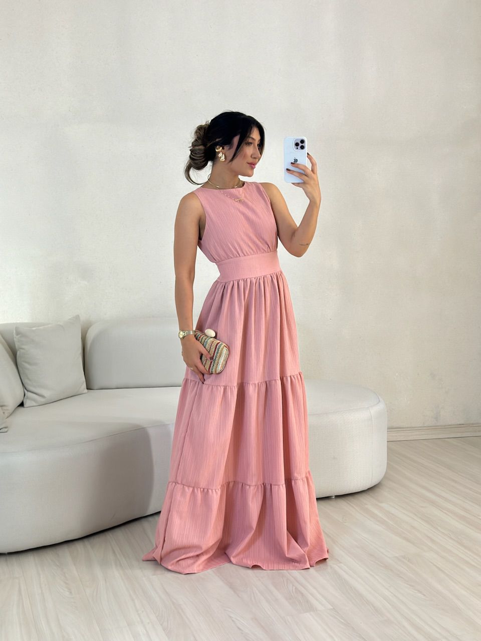 VESTIDO MONALIZA 02 CF ROSA QUEIMADO
