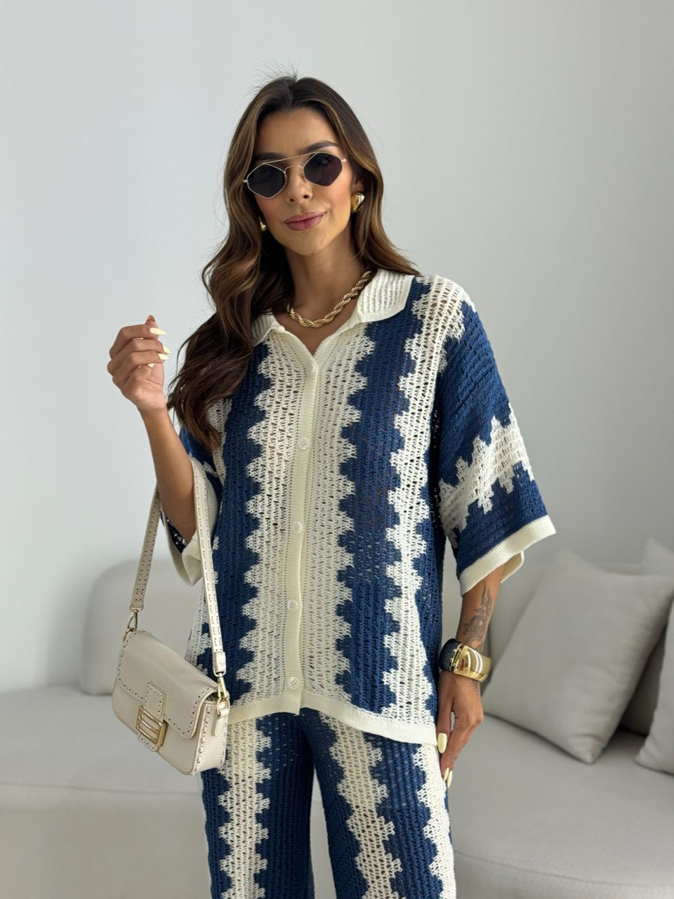 CONJUNTO AVA CROCHÊ AZUL