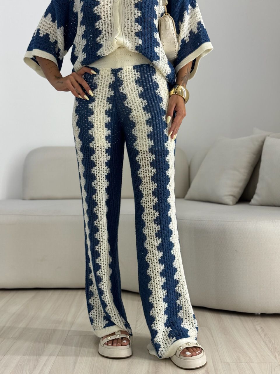 CONJUNTO AVA CROCHÊ AZUL