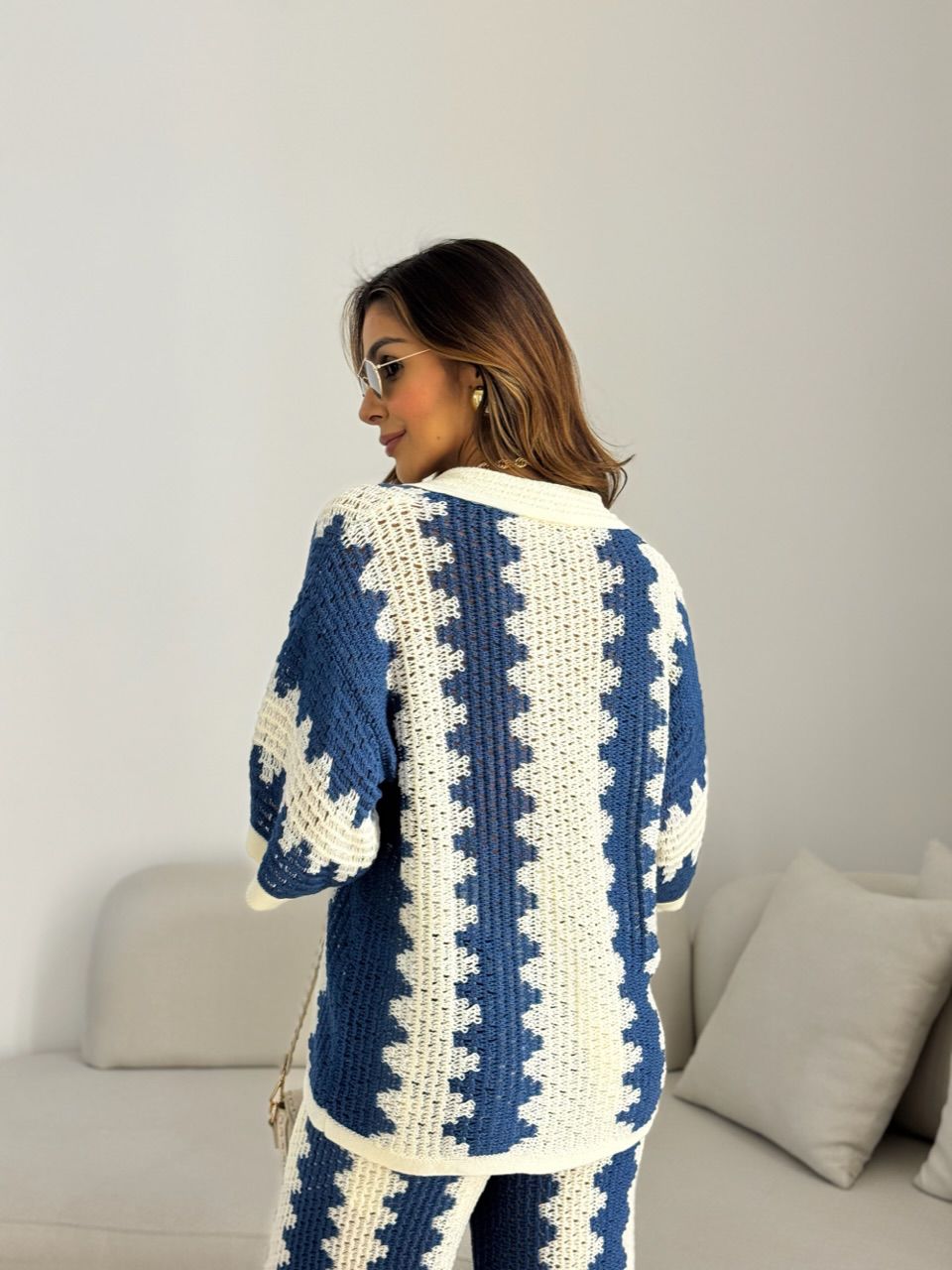 CONJUNTO AVA CROCHÊ AZUL